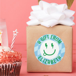 Adesivo Vinhetas de Aniversário Feliz para os Retros Perso