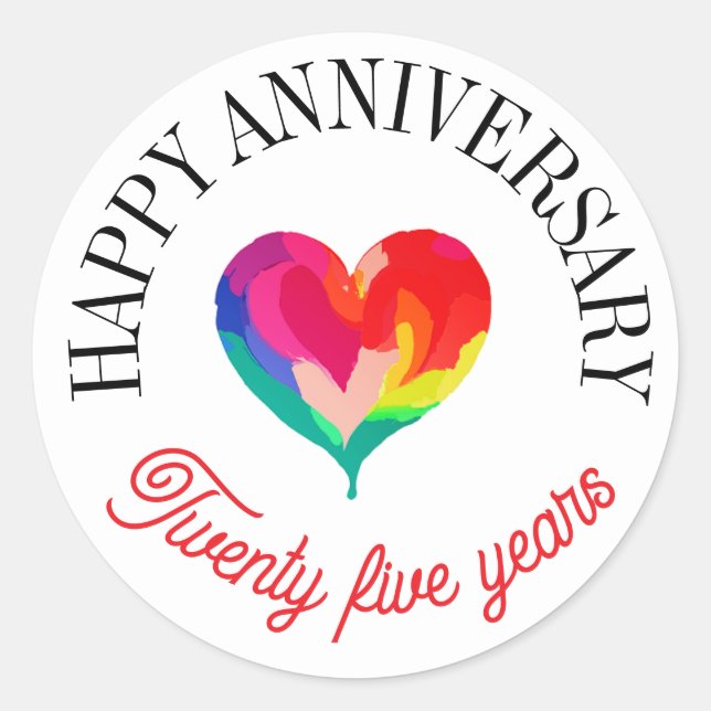 Adesivo Vinhetas de aniversário felizes (Frente)