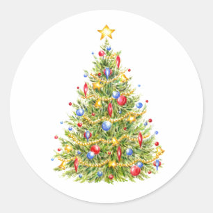 Adesivo Vinhetas de Árvore de Natal