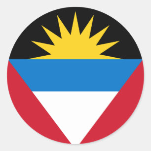 Adesivo vinhetas de bandeira de Antígua e Barbuda