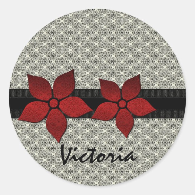 Adesivo Vinhetas de bordas riscadas (Frente)