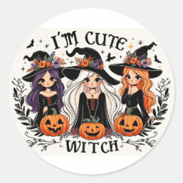 Adesivo Vinhetas de bruxas bonitas