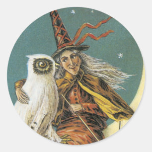 Adesivo Vinhetas de bruxas do Halloween
