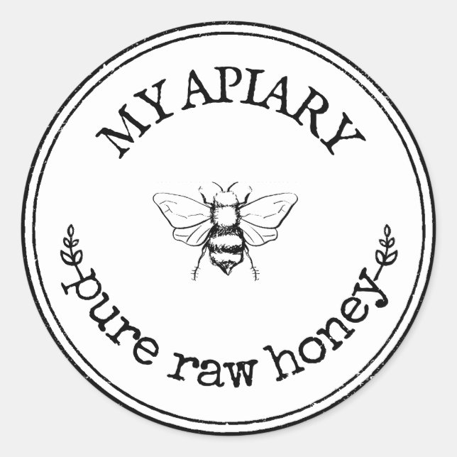 Adesivo Vinhetas de "Bumblebee Farmhouse" caseiras (Frente)