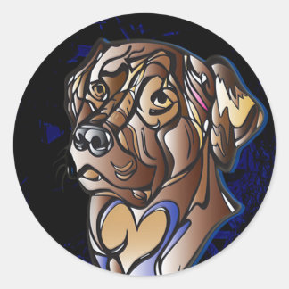 Adesivo Vinhetas de cães