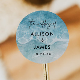 Adesivo Vinhetas de casal de praia em Watercolor