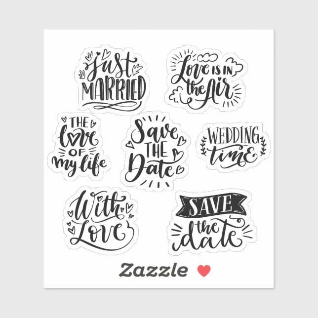 Adesivo Vinhetas de Casamento (Folha)