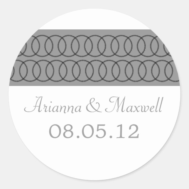 Adesivo Vinhetas de Casamento de Amor (Frente)