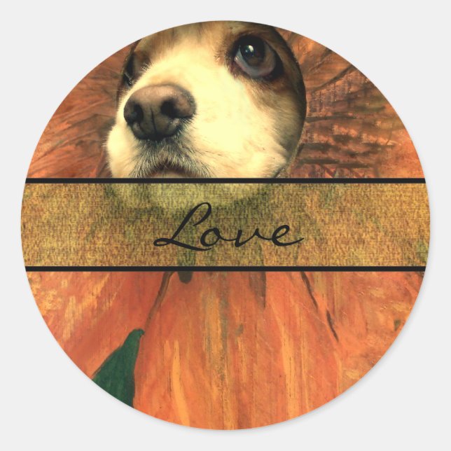 Adesivo Vinhetas de Casamento de Amor Elegante (Frente)