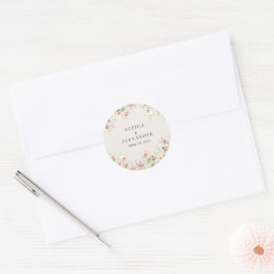 Adesivo Vinhetas de Casamento de Flores Selvagens