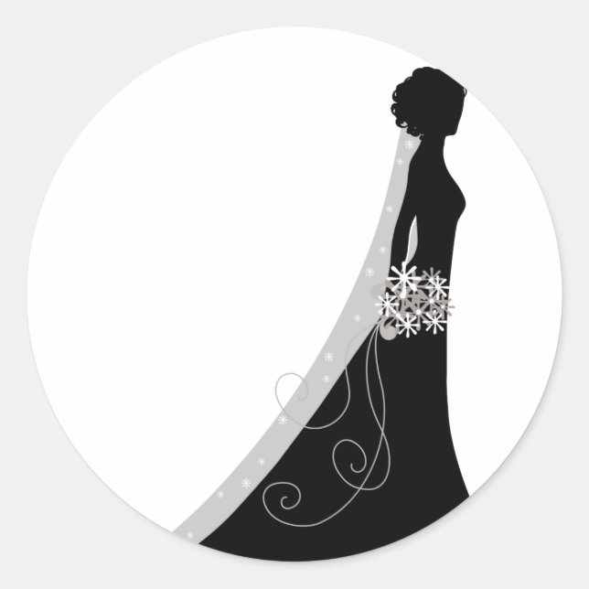 Adesivo Vinhetas De Casamento De Folhas De Silhouette De N (Frente)