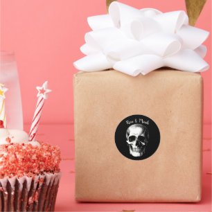 Adesivo Vinhetas de Casamento de Halloween Gothic