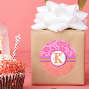 Adesivo Vinhetas de Casamento do Monograma, de Teal e Cora