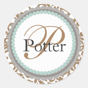 Adesivo Vinhetas de Casamento Douradas e Teais