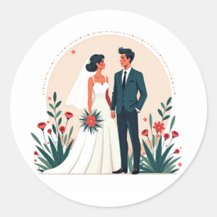 Adesivo Vinhetas de Casamento Elegante