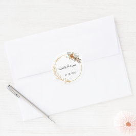 Adesivo Vinhetas de Casamento Floral Elegante
