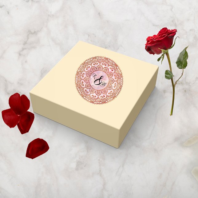 Adesivo Vinhetas de Casamento Gorgeous Mehndi (Criador carregado)