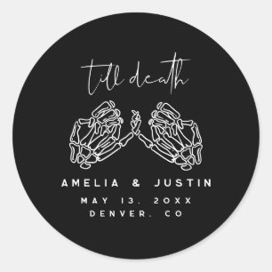 Adesivo Vinhetas De Casamento Gótico Do Halloween