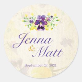 Adesivo Vinhetas de Casamento Personalizadas de Panteras R