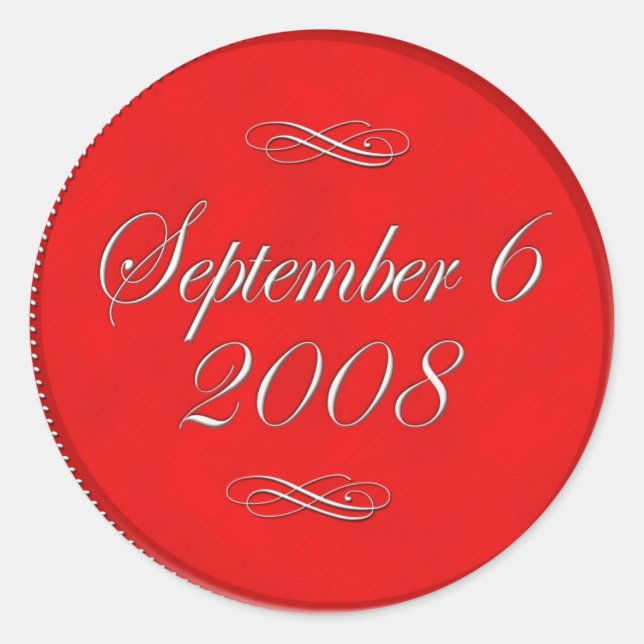 Adesivo Vinhetas de Casamento Personalizadas para Sacos de (Frente)