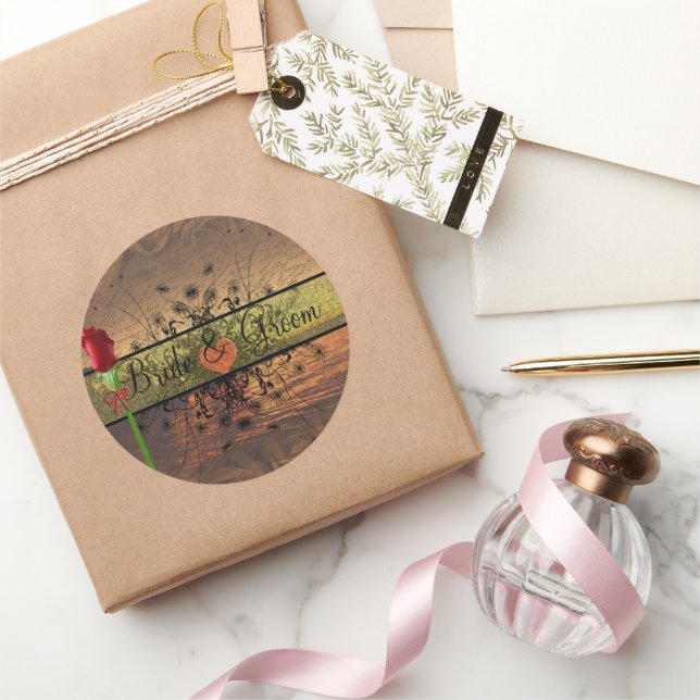 Adesivo Vinhetas de Casamento Solar Elegante (Presentear)