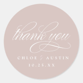 Adesivo Vinhetas de casamentos cor-de-rosa empoeirado para