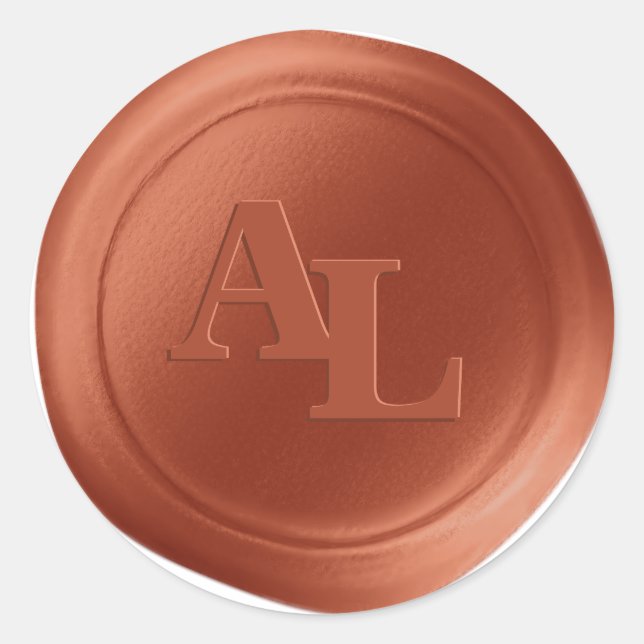 Adesivo Vinhetas de casamentos de cera de laranja de outon (Frente)