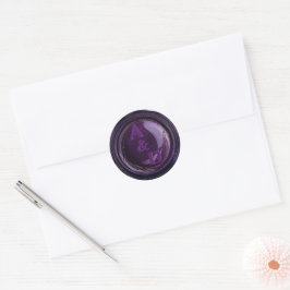 Adesivo Vinhetas de cera de cera violeta violeta Elegante