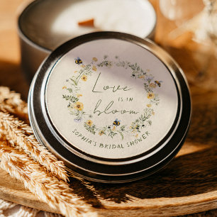 Adesivo Vinhetas de Chá de panela de flor selvagem