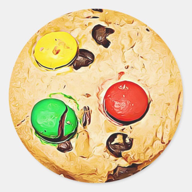 Adesivo Vinhetas de chocolate Chip Candy Cookies (Frente)