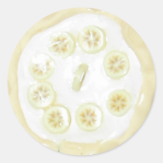 Adesivo Vinhetas de Comida de torre de banana (Frente)