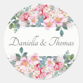 Adesivo Vinhetas de Convite para Casamento de Jardins Frag