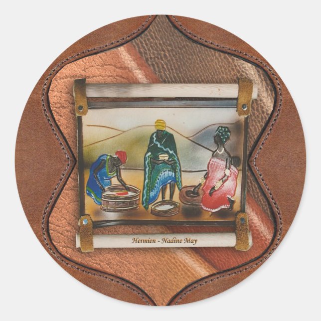 Adesivo Vinhetas de couro (Frente)