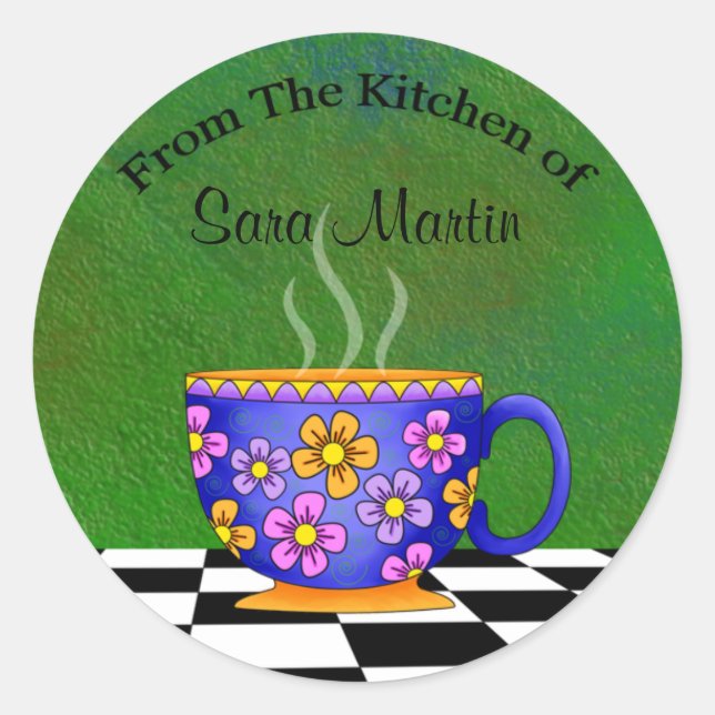 Adesivo Vinhetas de cozinha latina (Frente)