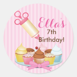 Adesivo Vinhetas de cozinhar de Festa de aniversário de Ba