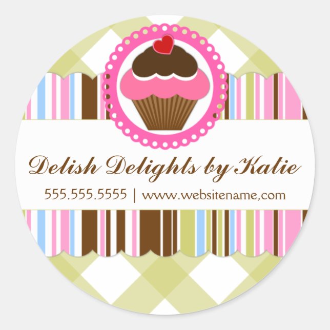 Adesivo Vinhetas de cupcake (Frente)