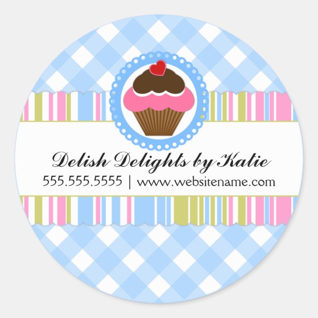 Adesivo Vinhetas de cupcake (Frente)