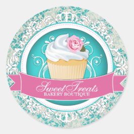 Adesivo Vinhetas de Cupcake Chic e Elegante