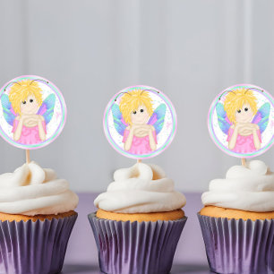 Adesivo Vinhetas de Cupcake de fadas