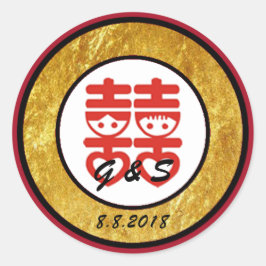 Adesivo Vinhetas de Design chinês