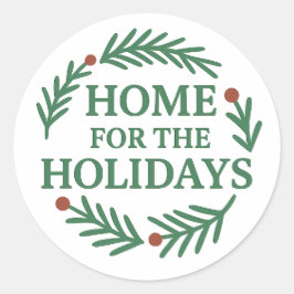 Adesivo Vinhetas de Design de Wreath Natal Festivas