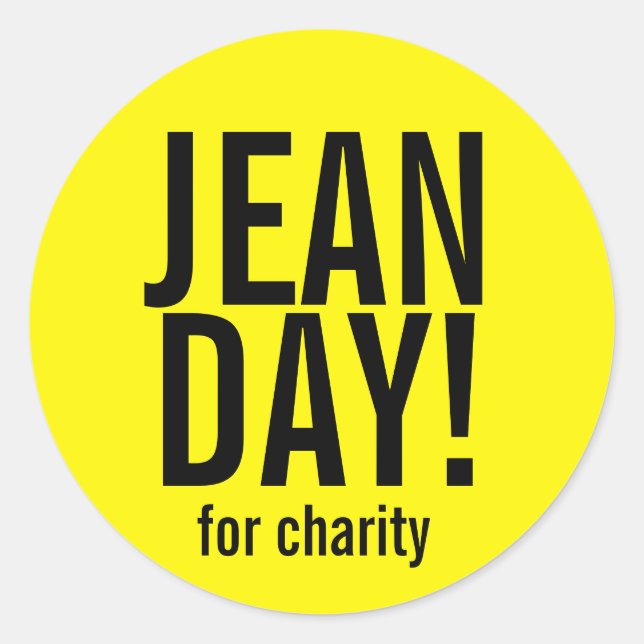 Adesivo Vinhetas de Dia Casual Amarelo Brilhante (Frente)