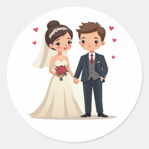 Adesivo Vinhetas de Dia de Casamento Encantadas