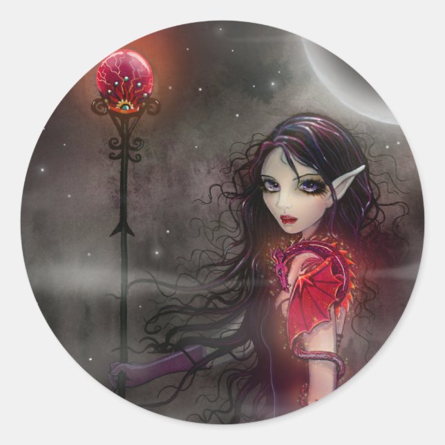 Adesivo Vinhetas de dragão de fada de pedra para relâmpago (Frente)