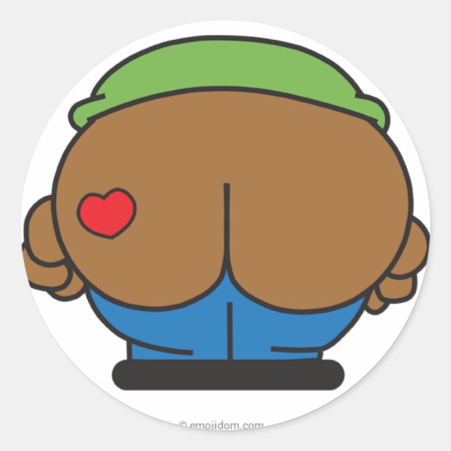 Adesivo Vinhetas de Emojidom: Batimentos negros (Frente)