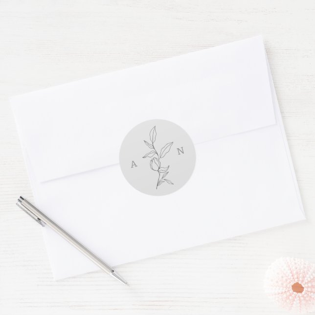 Adesivo Vinhetas de Envelope Elegante Leve (Envelope)