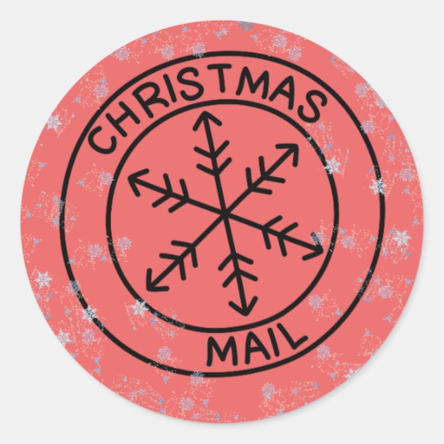 Adesivo Vinhetas de Envelopes de Natal (Frente)