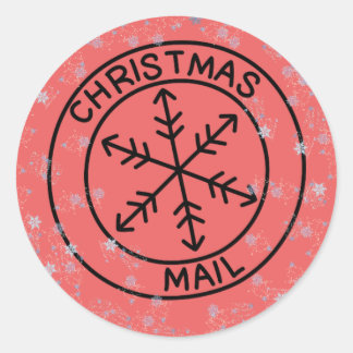 Adesivo Vinhetas de Envelopes de Natal