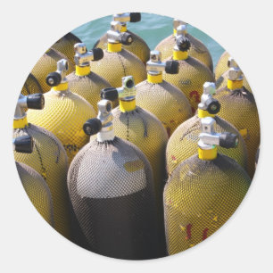Adesivo Vinhetas de equipamento de mergulho Scuba