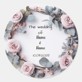 Adesivo Vinhetas de favor de casamento